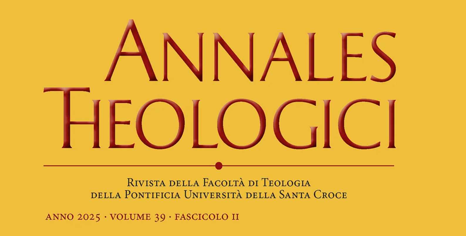 Copertina pubblicazione "Annales Theologici"